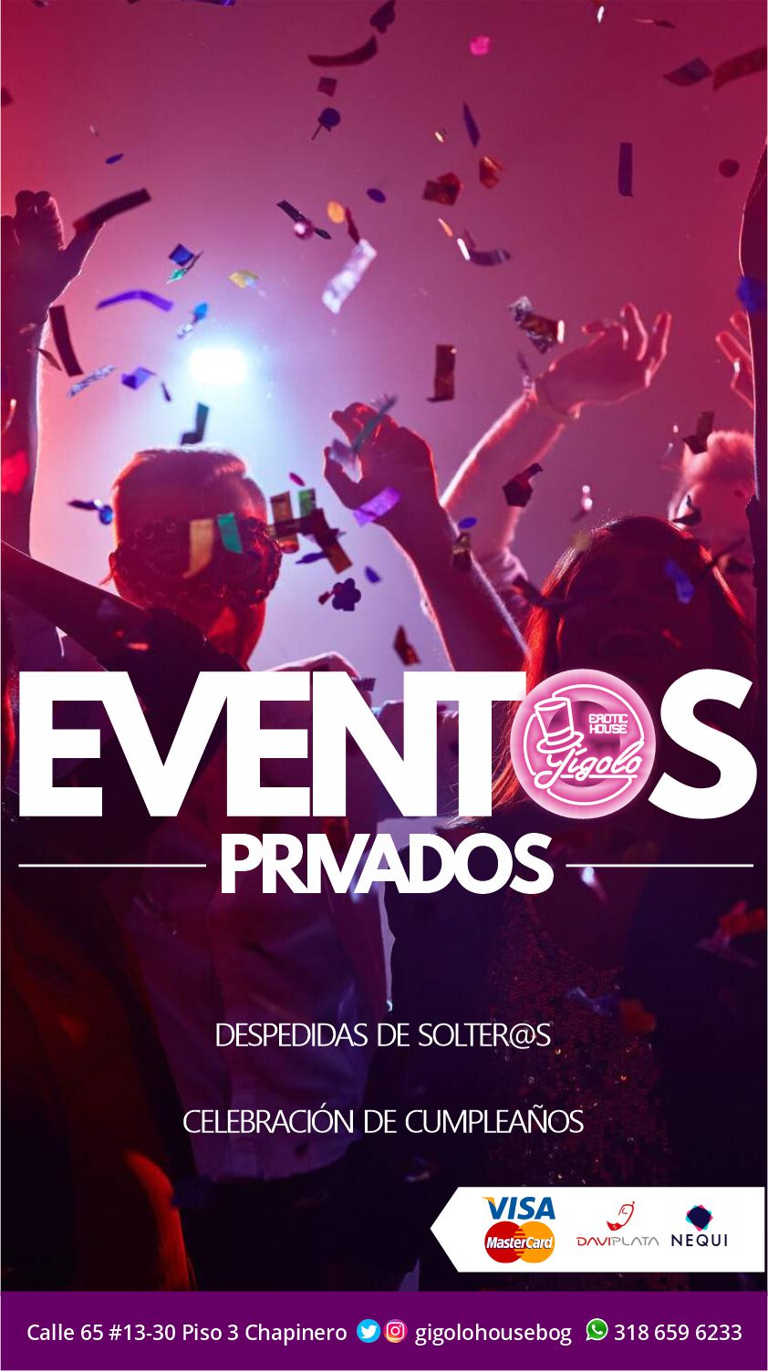 Eventos privados - Historia